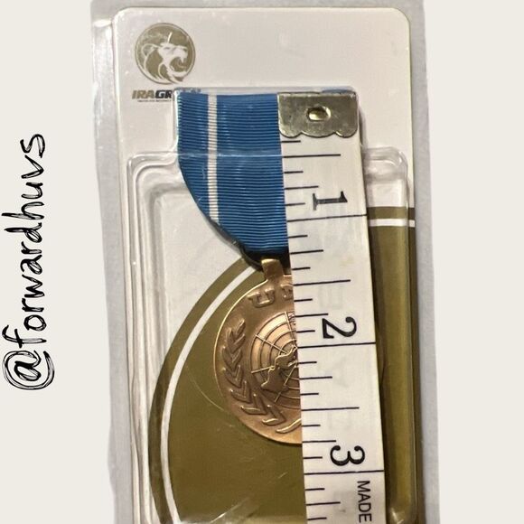 United Nations Observer Pin – Official Issue with Blue/White Ribbon - Picture 5 of 6